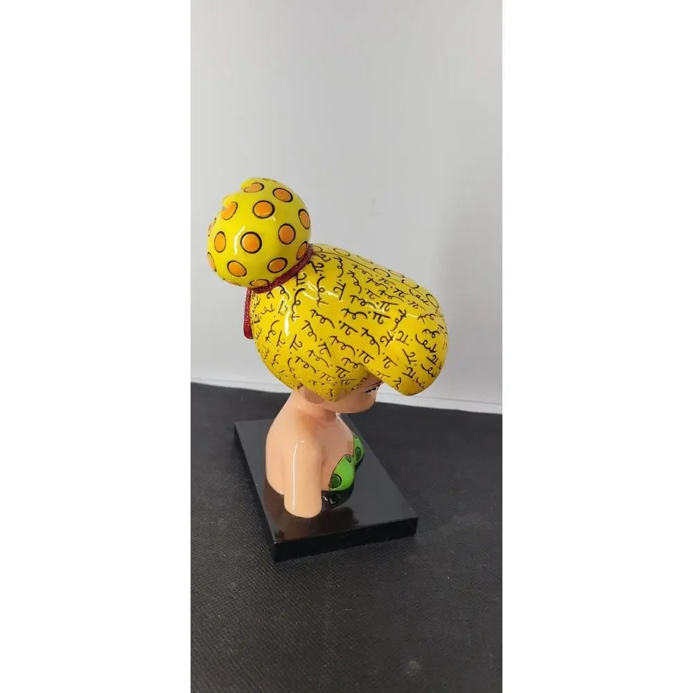 Disney Romero Britto Tinker Bell Bust 4033891 Enesco Peter Pan Figurine Retired